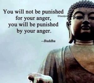 Buddha Quotes - You will not be punished for your anger. You will be punished by your anger. - Buddha