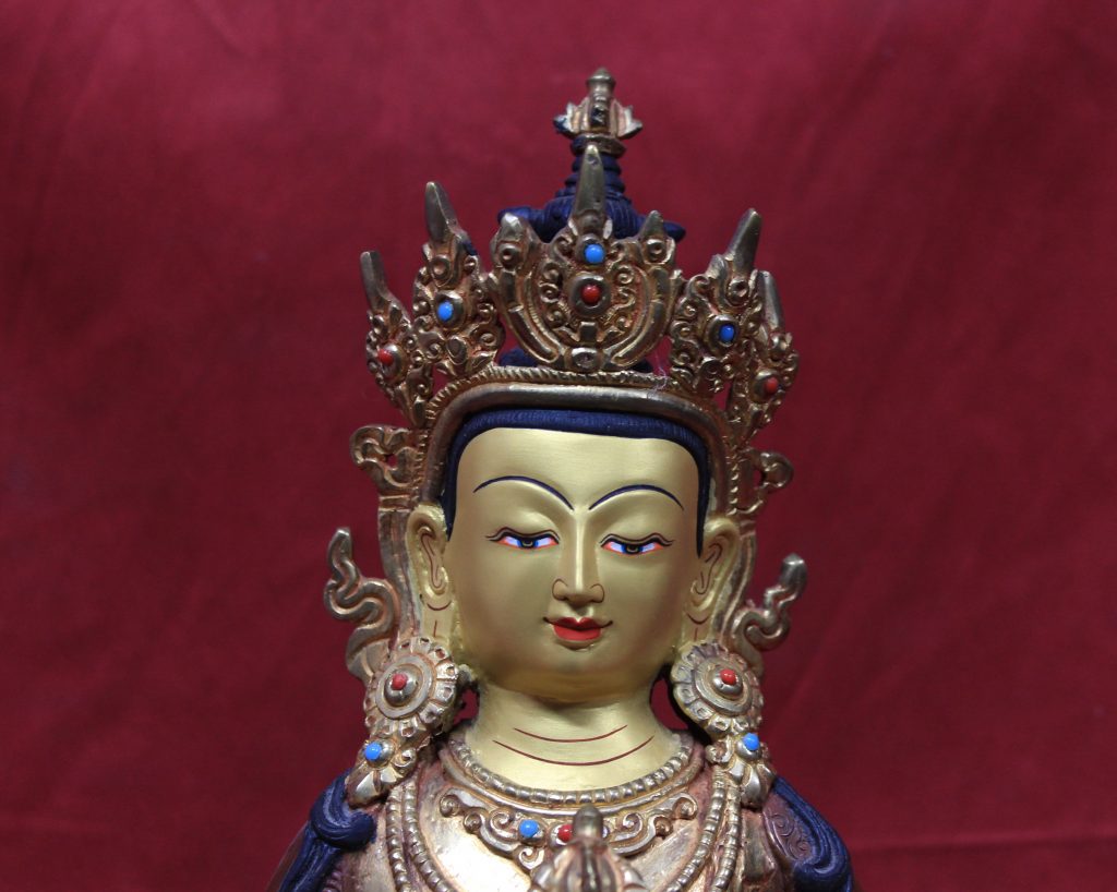 Vajrasattva Statue - ears with ornaments